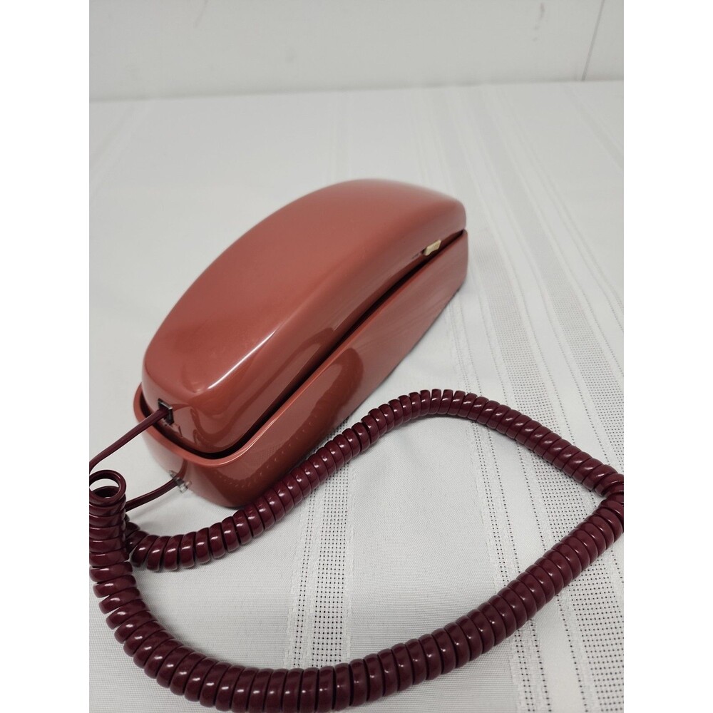 ATT Trimline Mauve Telephone Push Button Programmable 1988 Tested Working